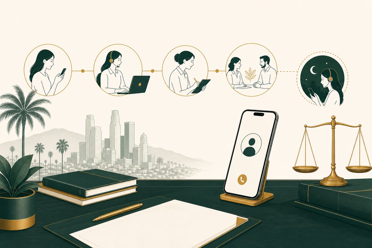 Bilingual after-hours legal intake phone system for a Los Angeles law office